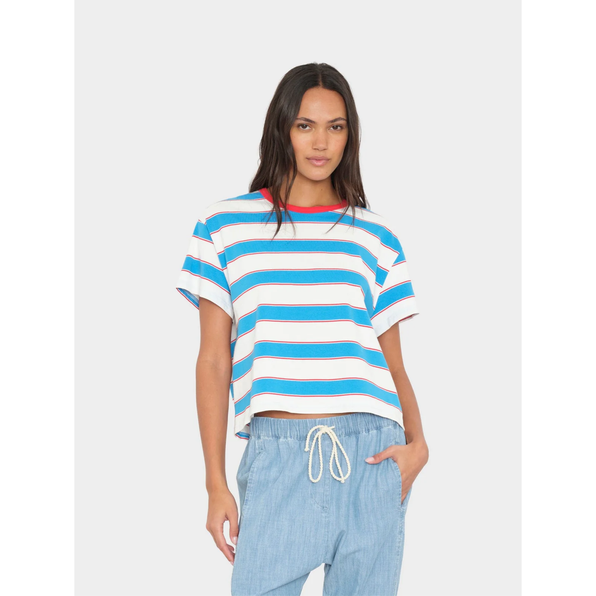 Carter Tee - Freshwater Stripe