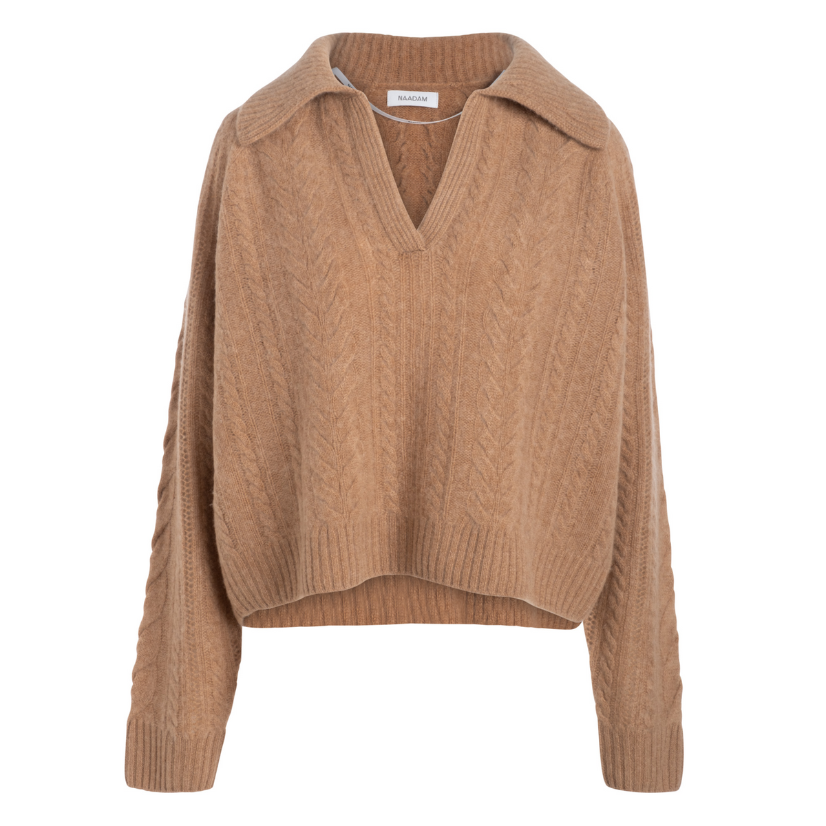 Cashmere Airy Cable Polo