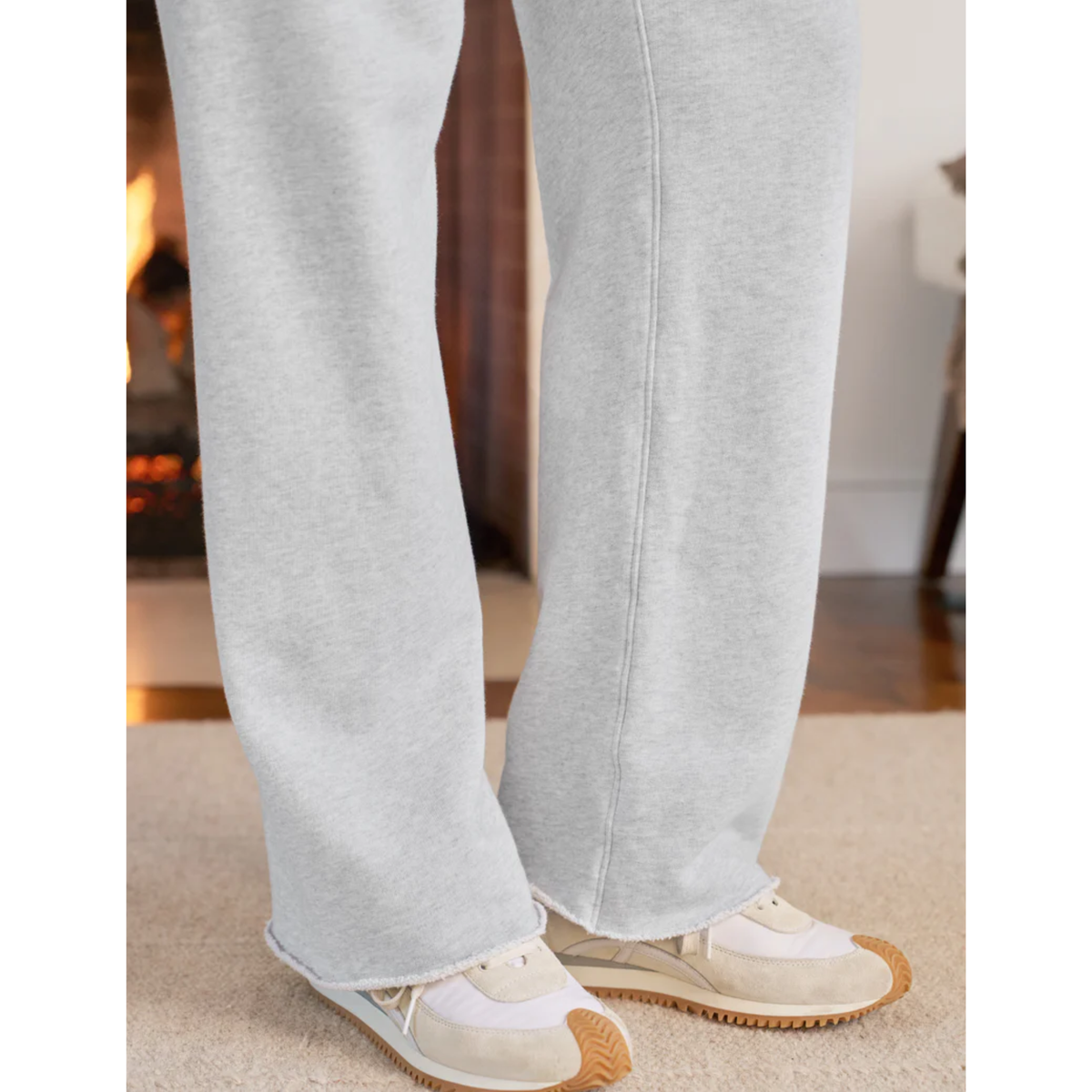 Catherine Full-Length Sweatpant - Gray Melange