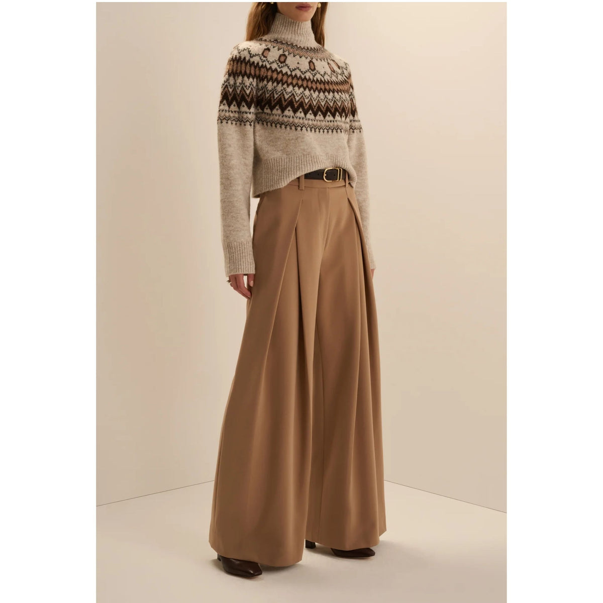 Chalet Sweater - Cream Espresso Multi