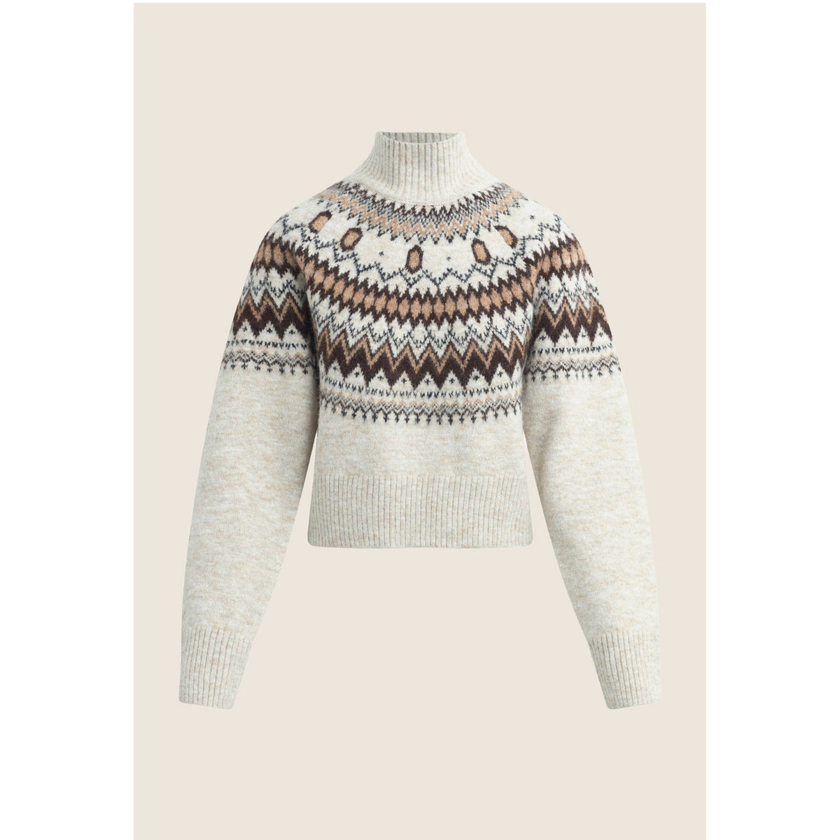 Chalet Sweater - Cream Espresso Multi