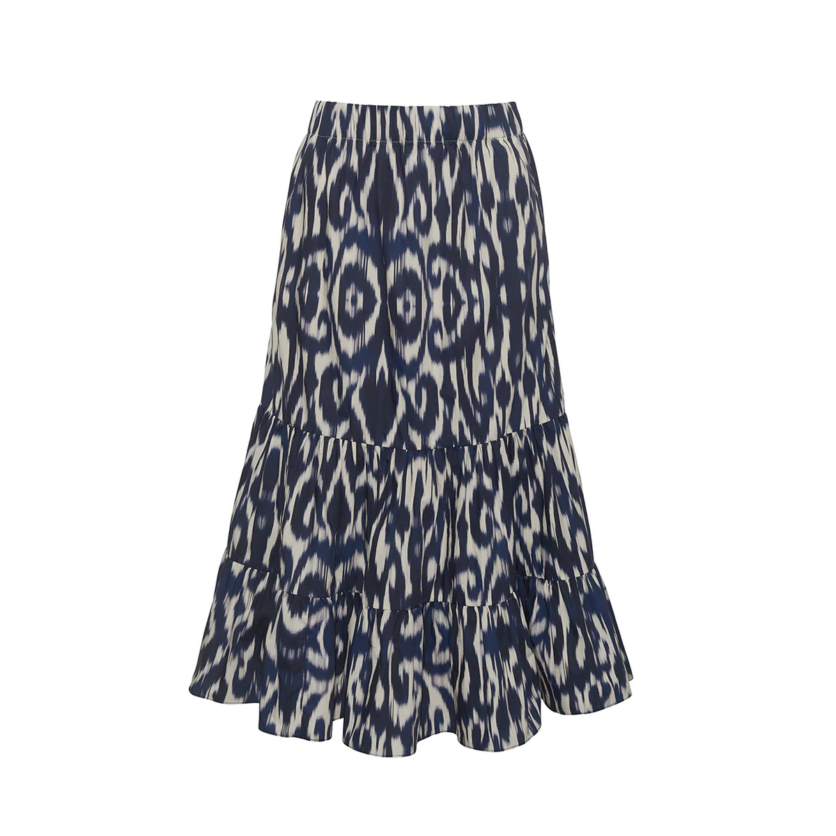 Chase Skirt in Ikat Navy