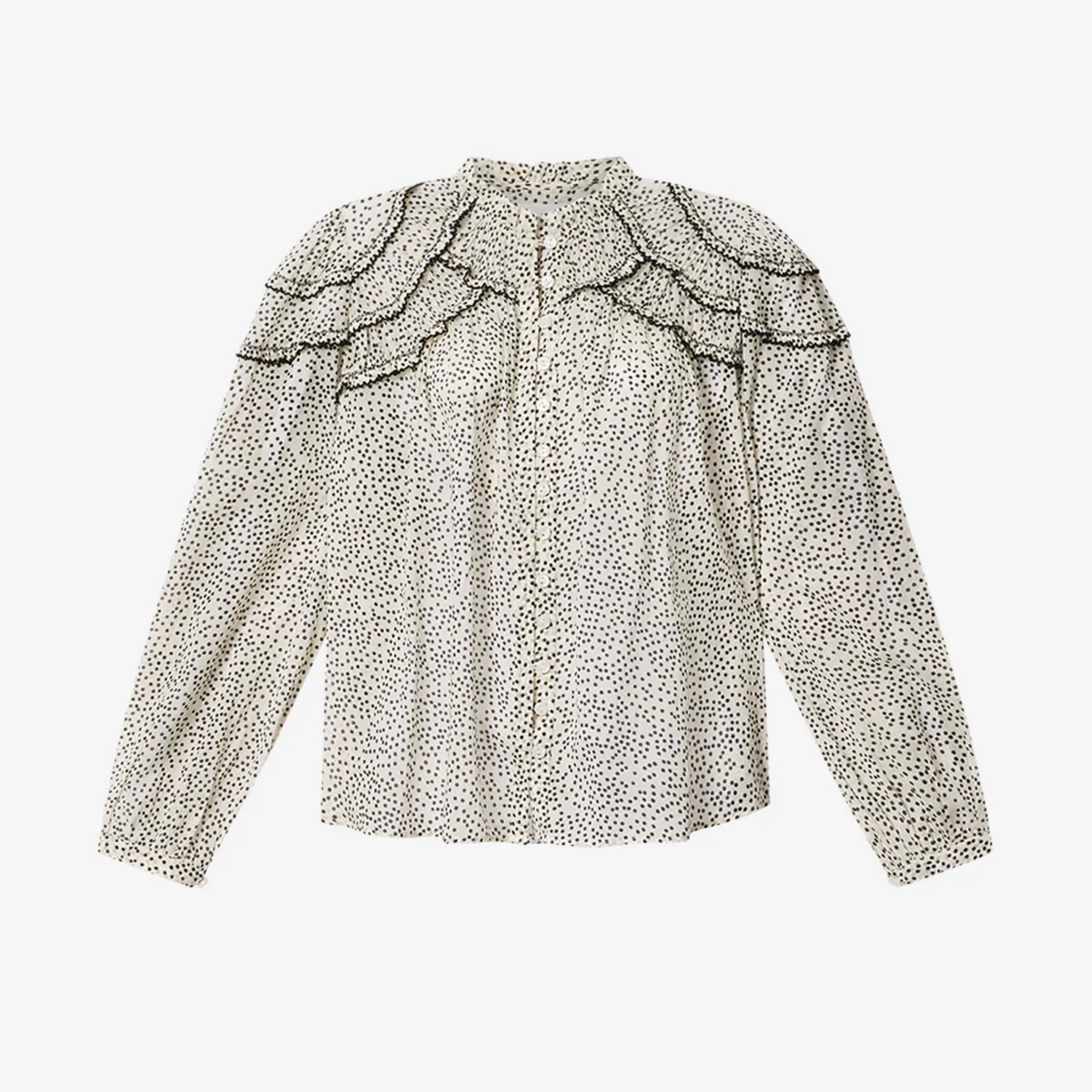 Christa Top - Ecru And Black