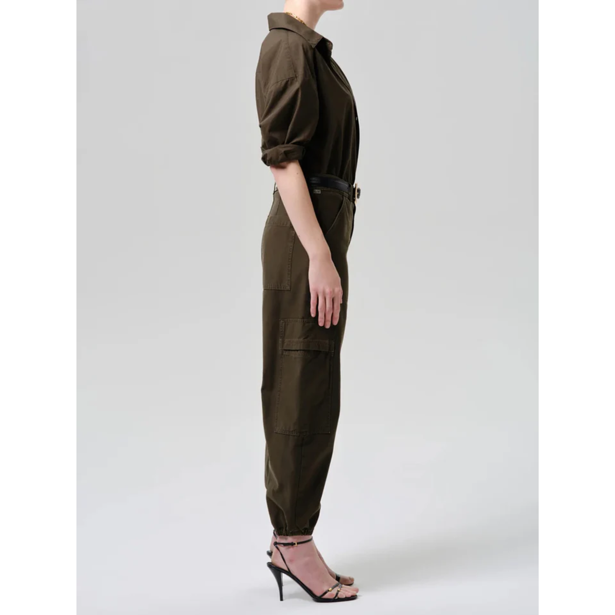 Ciela Bubble Hem Utility - Moss