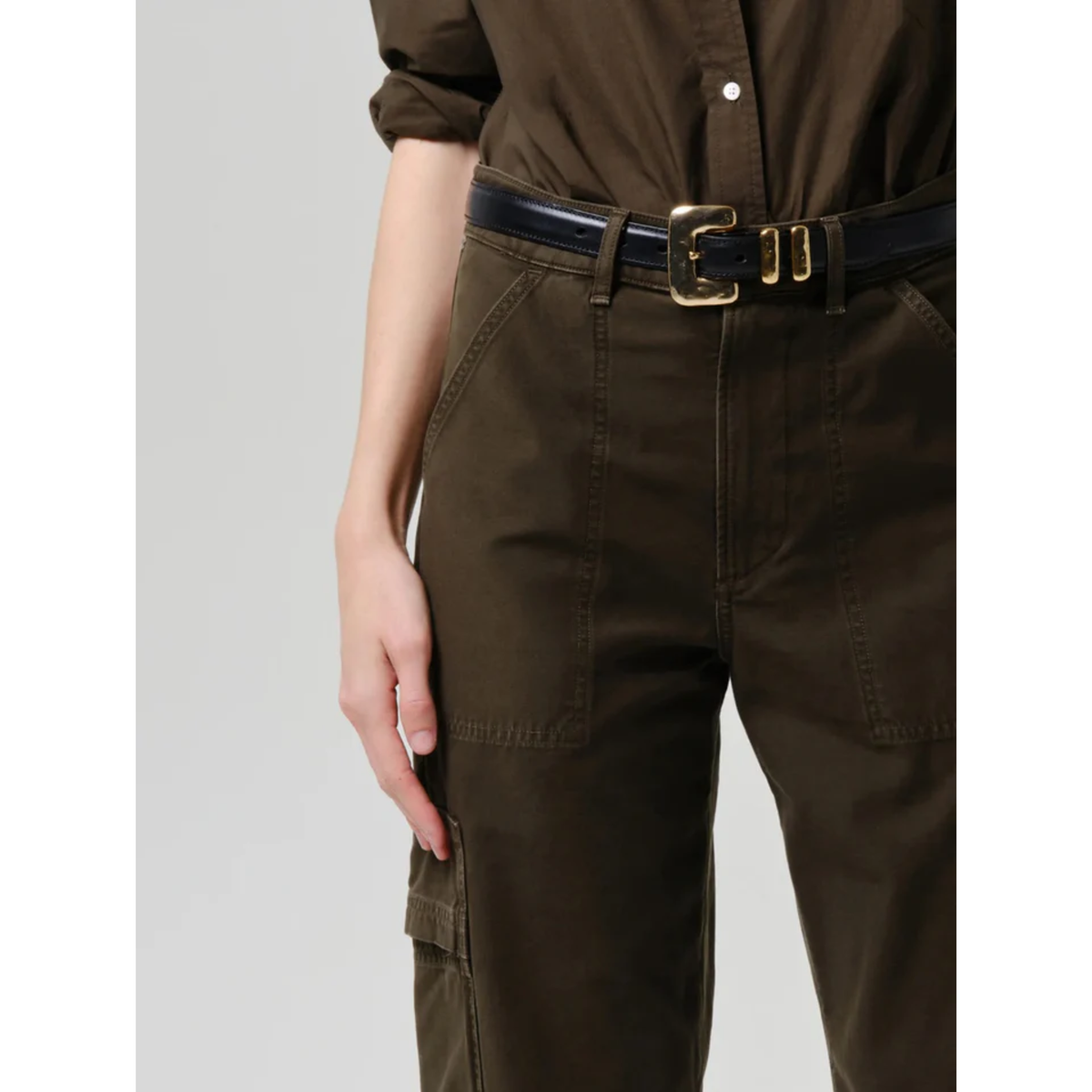 Ciela Bubble Hem Utility - Moss