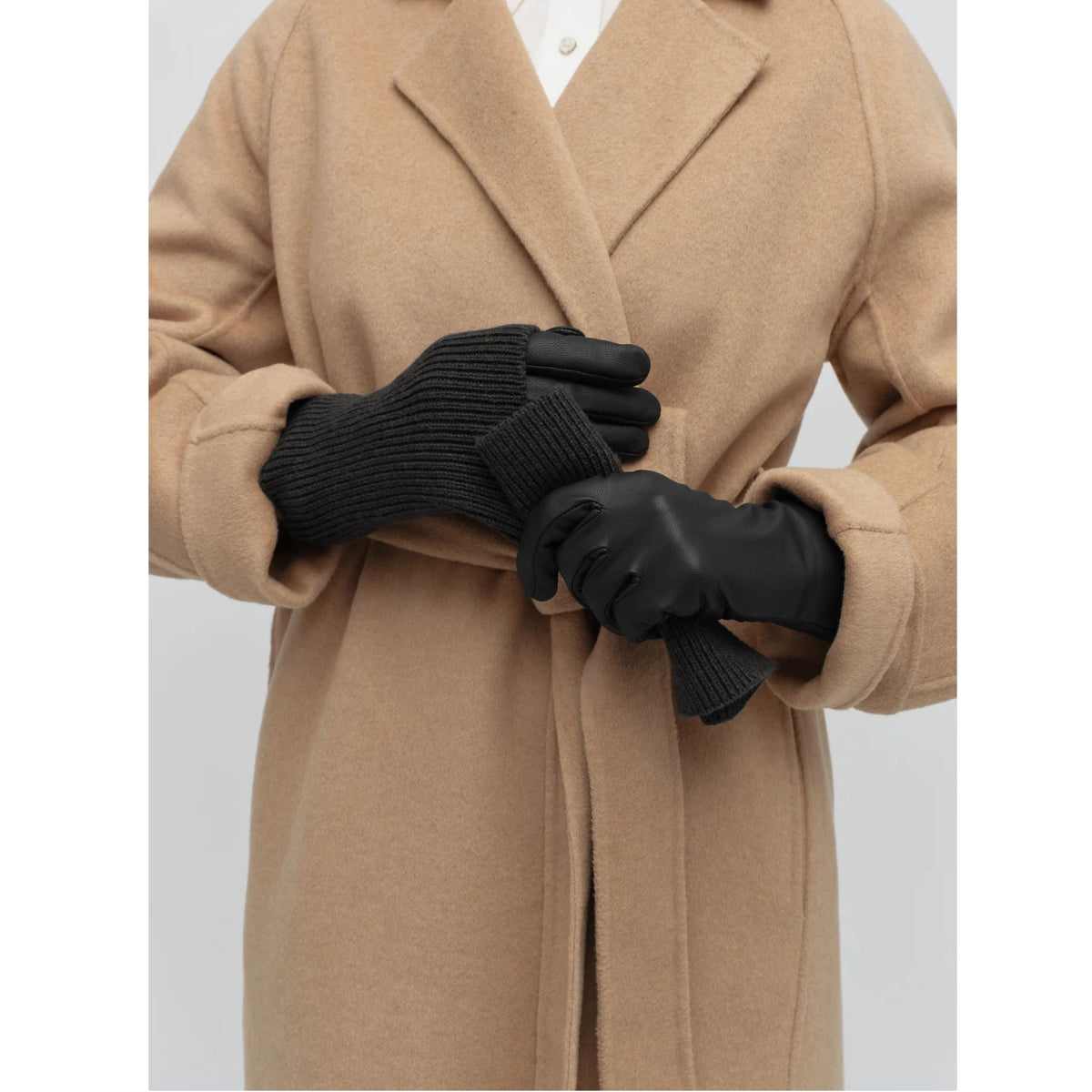 City Gloves - Black Leather
