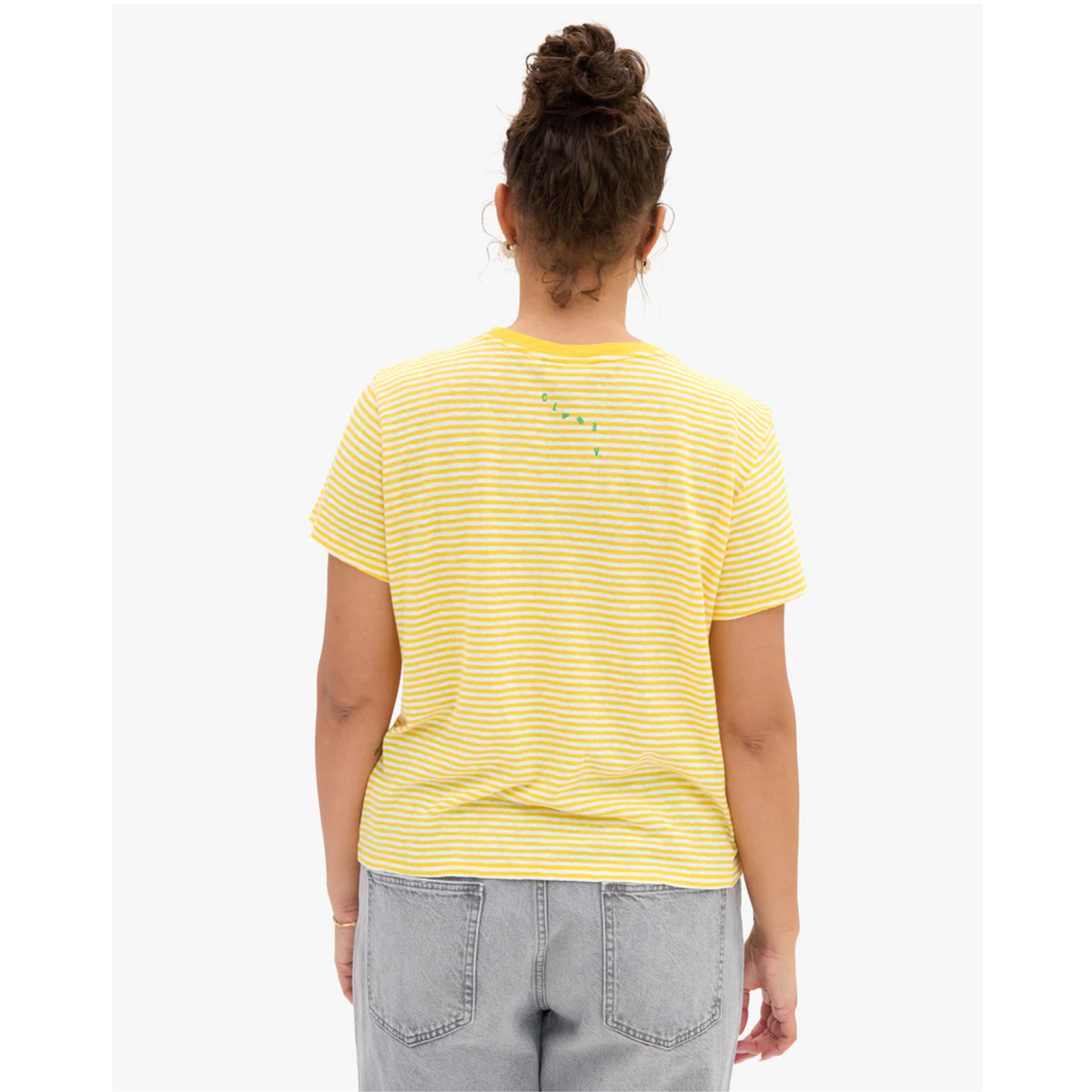 Classic Tee - Snapdragon/Cream Mini Stripe