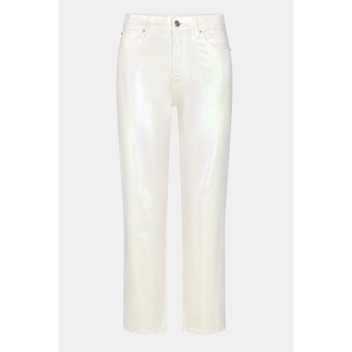 Coated Hang Jean - Pearl