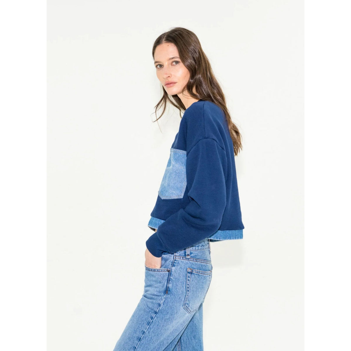 Combo Sweatshirt - Navy