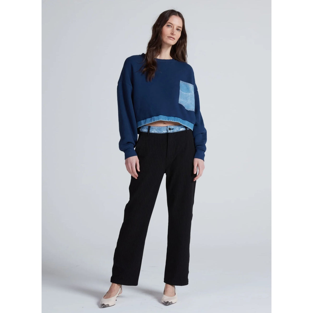 Combo Sweatshirt - Navy