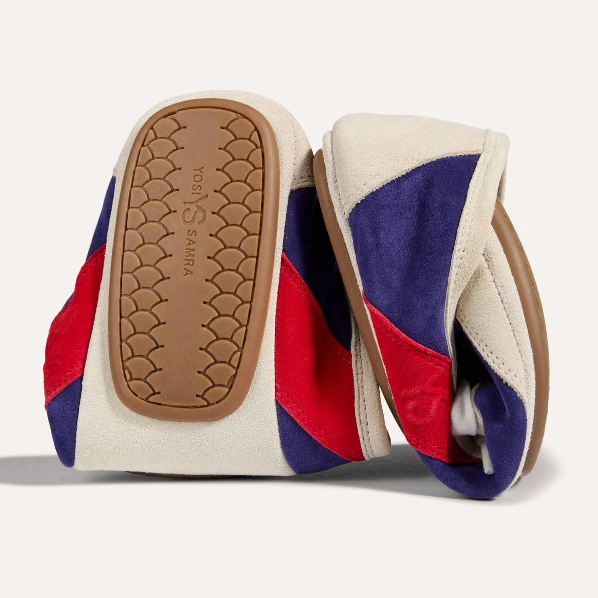 Commuter Sneaker - Bone/Eggplant/Red Suede/Nappa