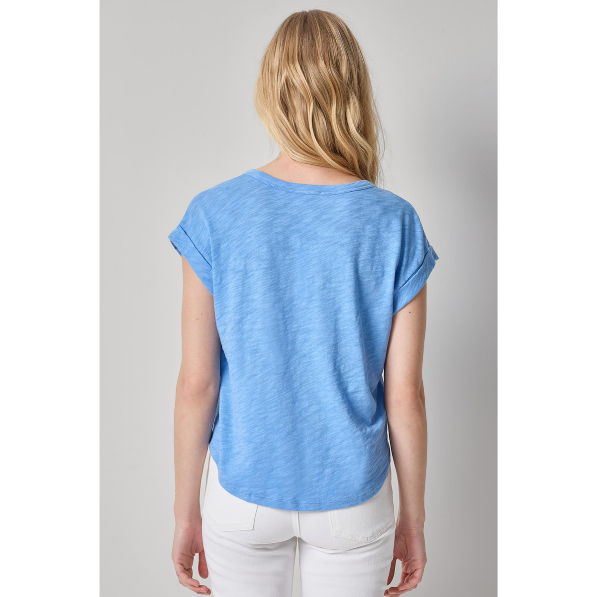 Cuff Sleeve Boxy Top