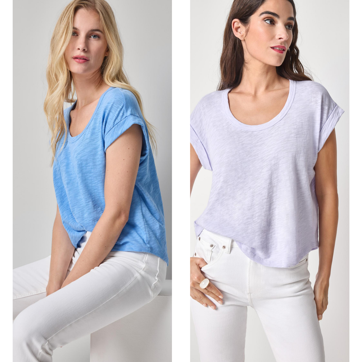 Cuff Sleeve Boxy Top
