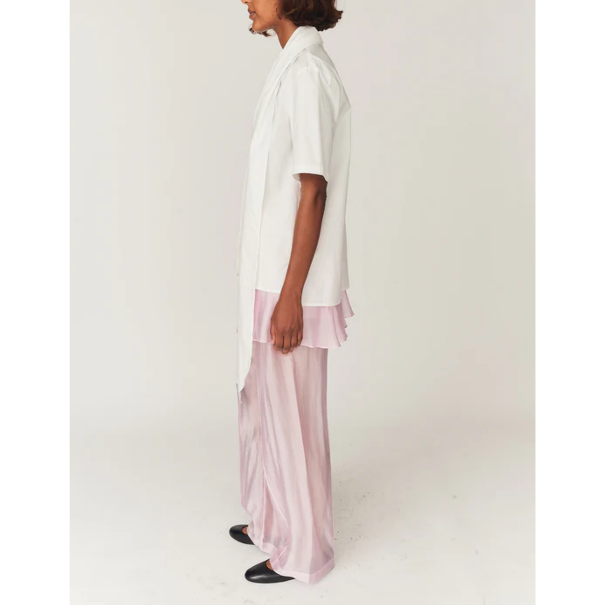 Cyprus Scarf Shirt - White