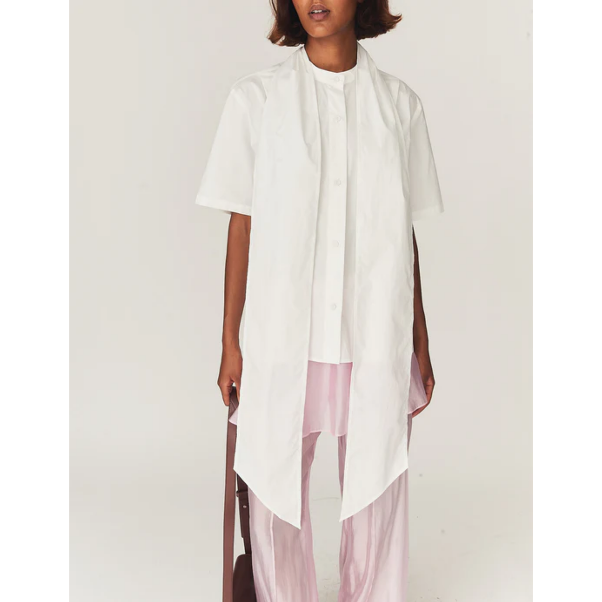 Cyprus Scarf Shirt - White