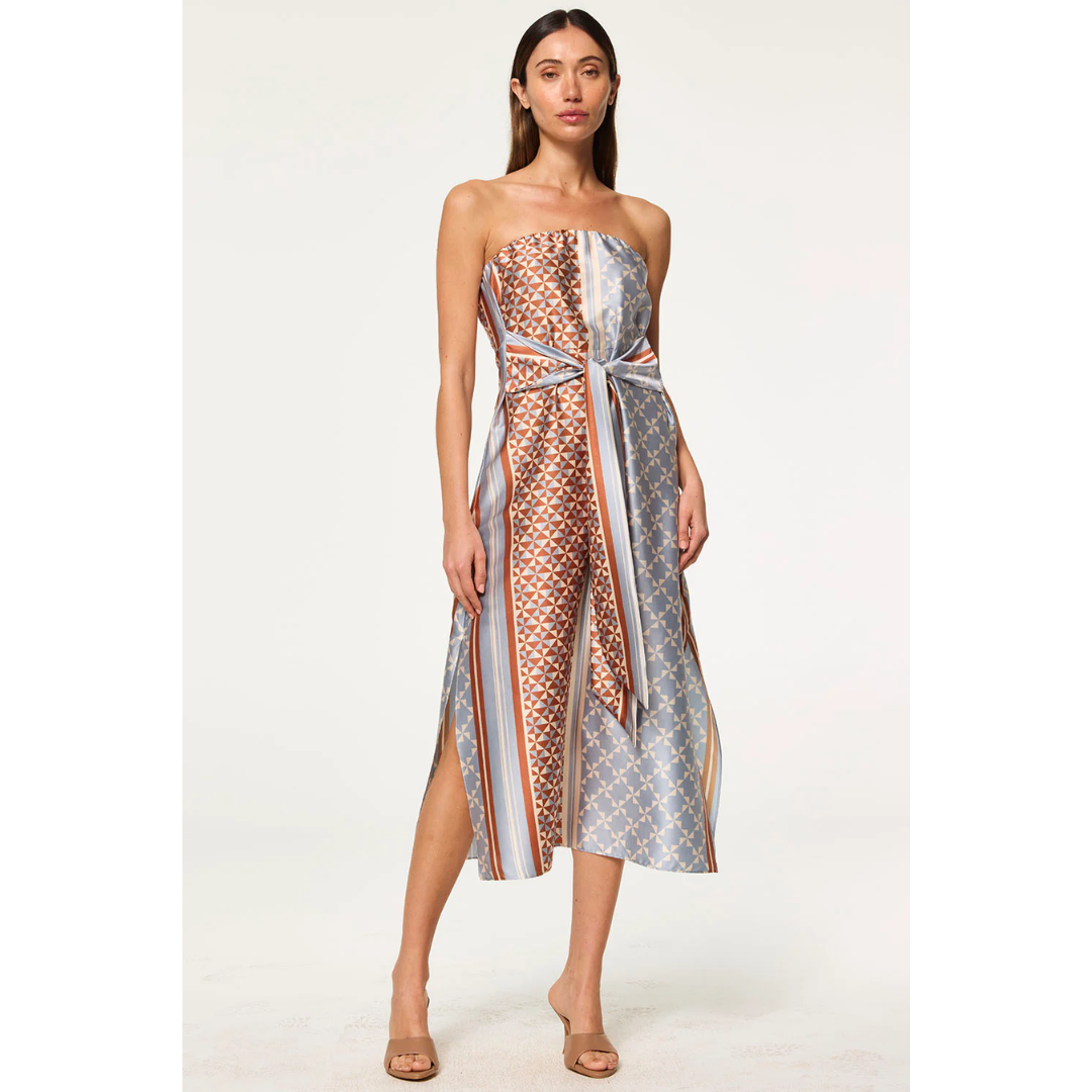 Damalis Dress - Checkered Tile