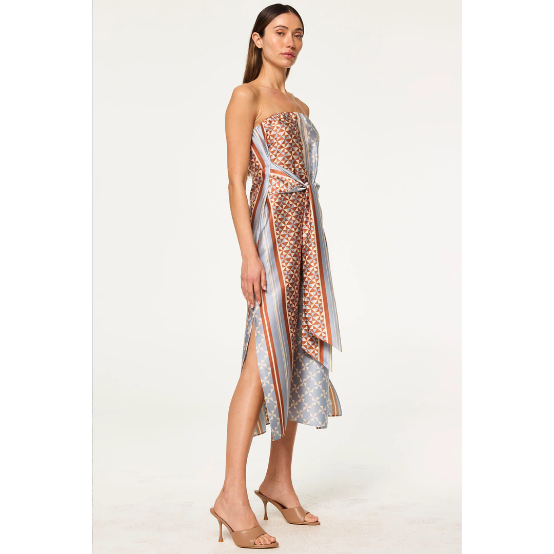Damalis Dress - Checkered Tile
