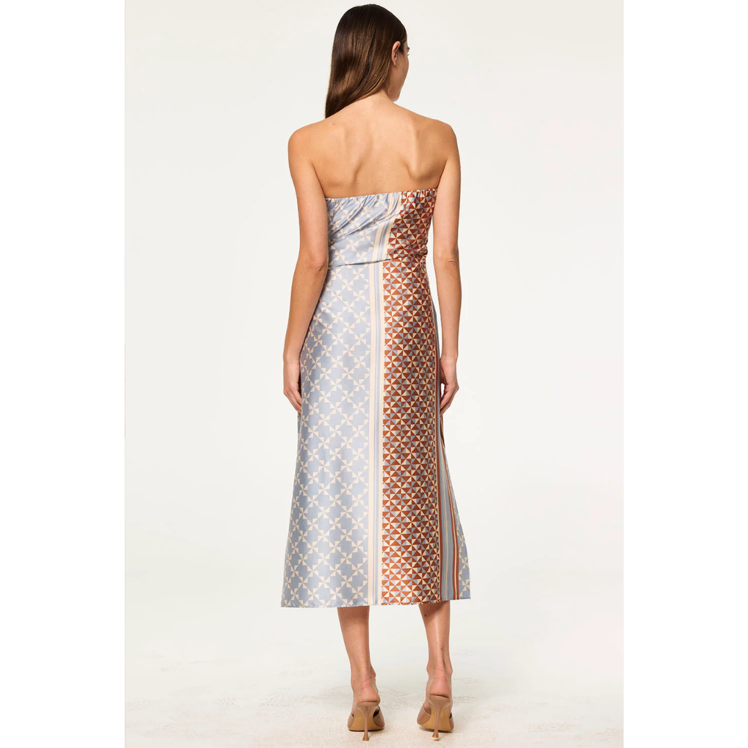 Damalis Dress - Checkered Tile