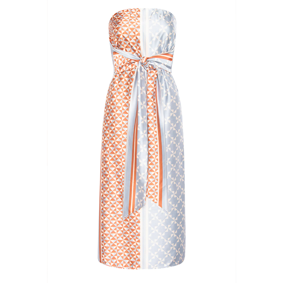 Damalis Dress - Checkered Tile