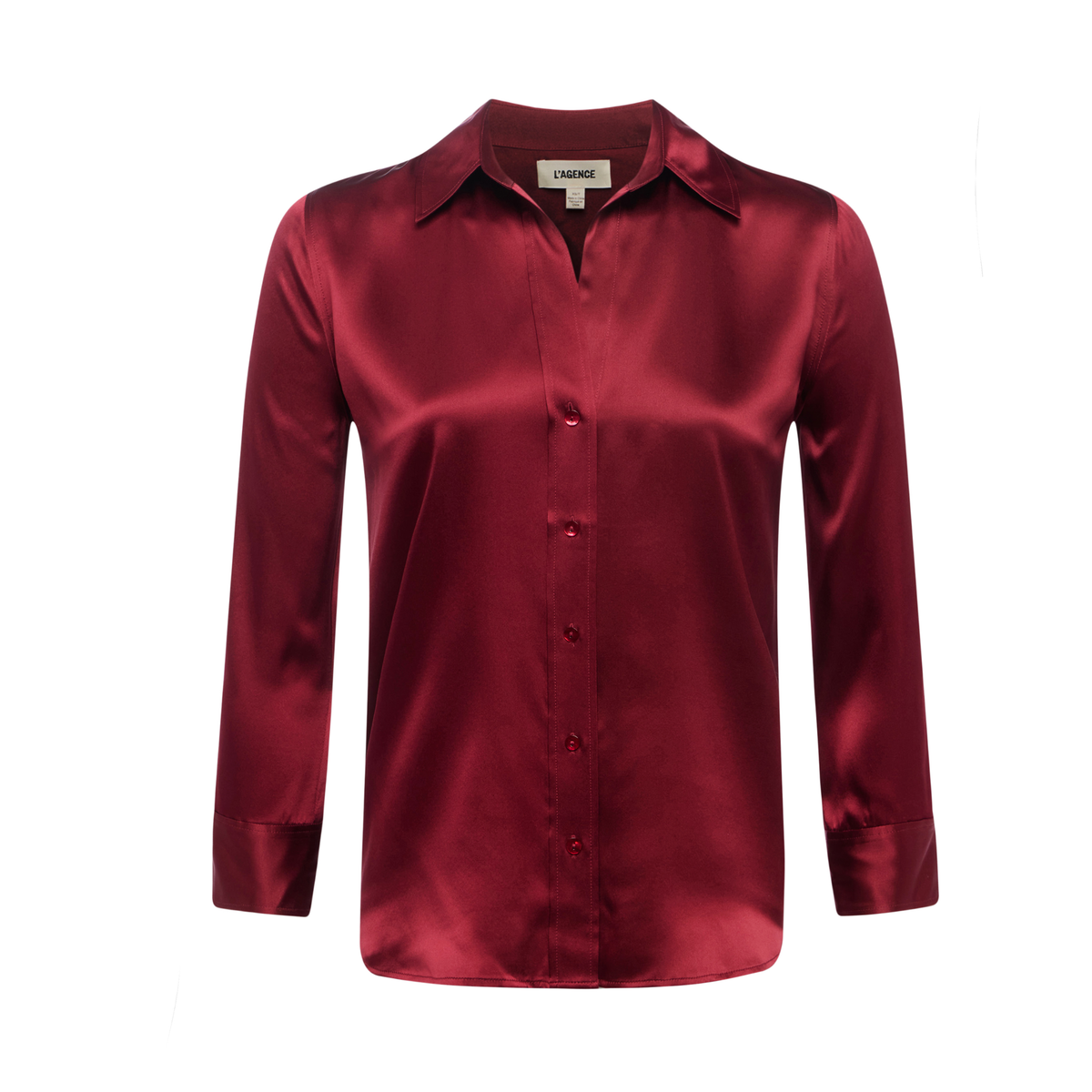 Dani 3/4 Sleeve Blouse - Black Cherry