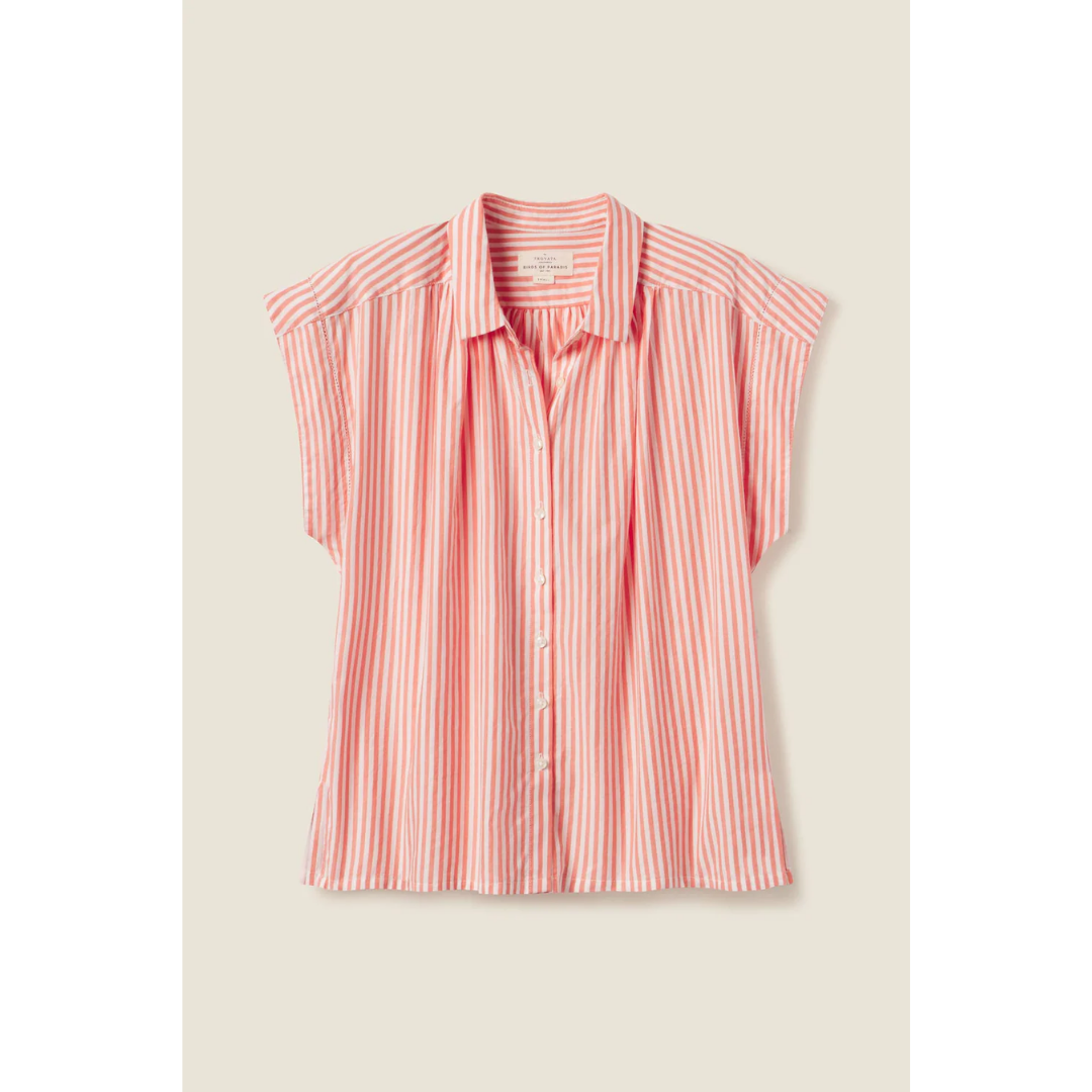 Della Shirt - Red Coastal Stripe