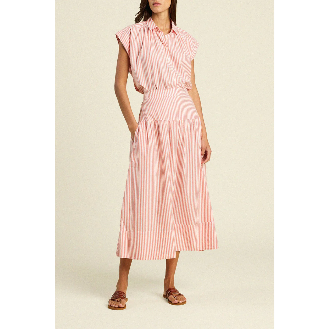 Della Shirt - Red Coastal Stripe