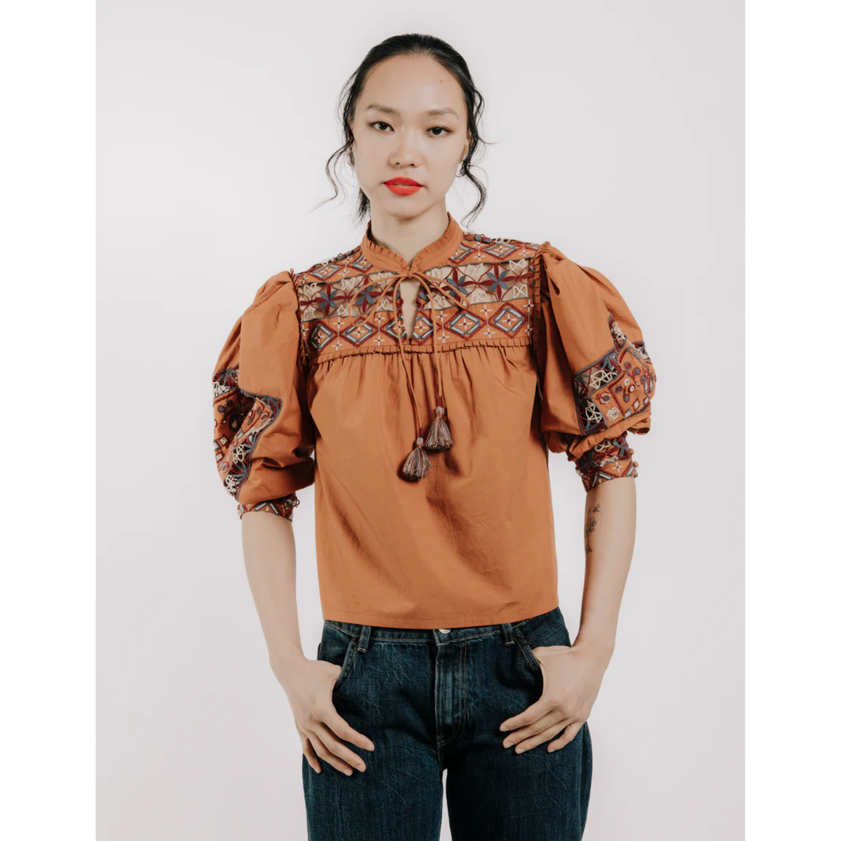 Diella Top - Caramel