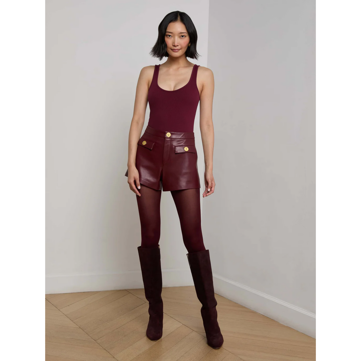 Dionne Vegan Leather Short