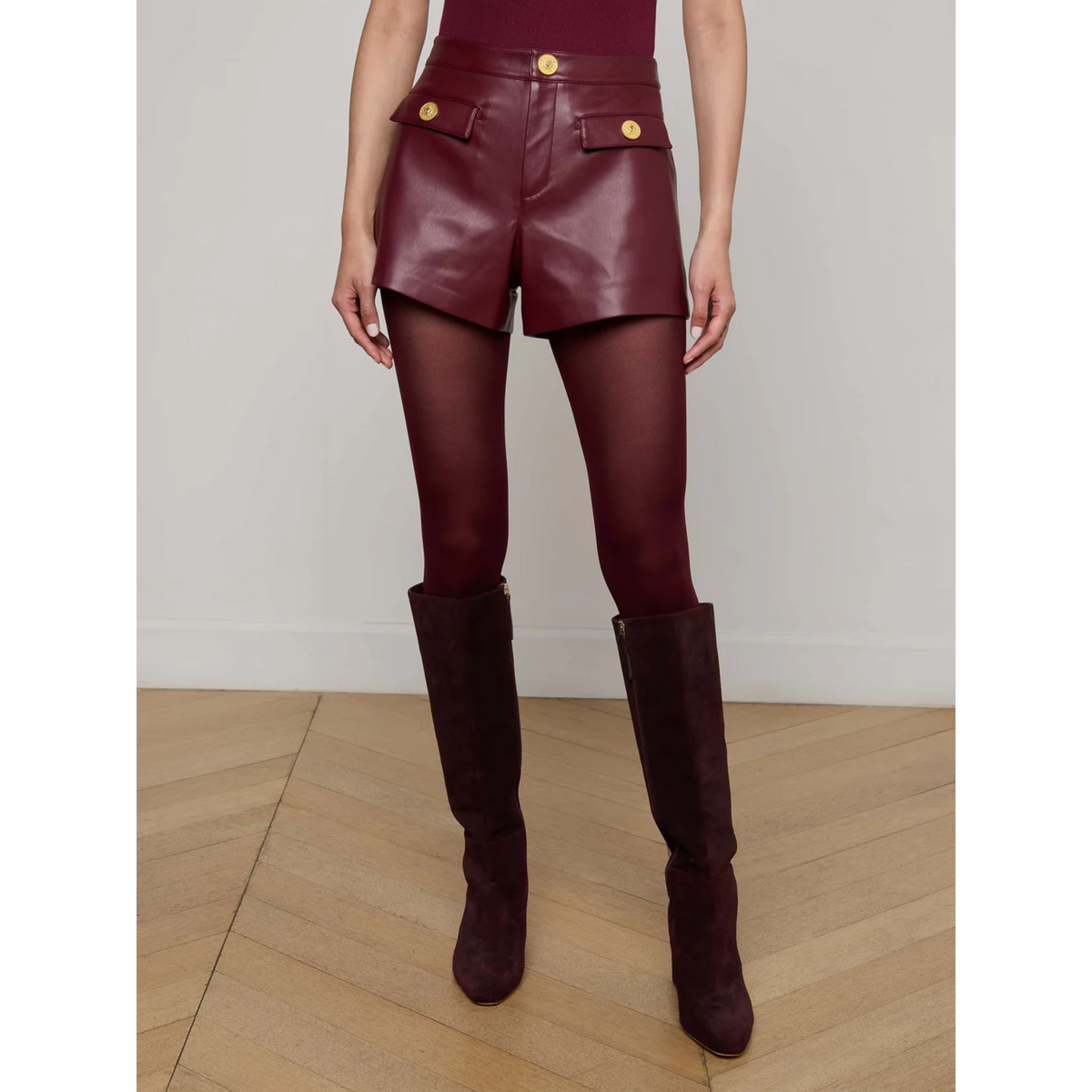 Dionne Vegan Leather Short
