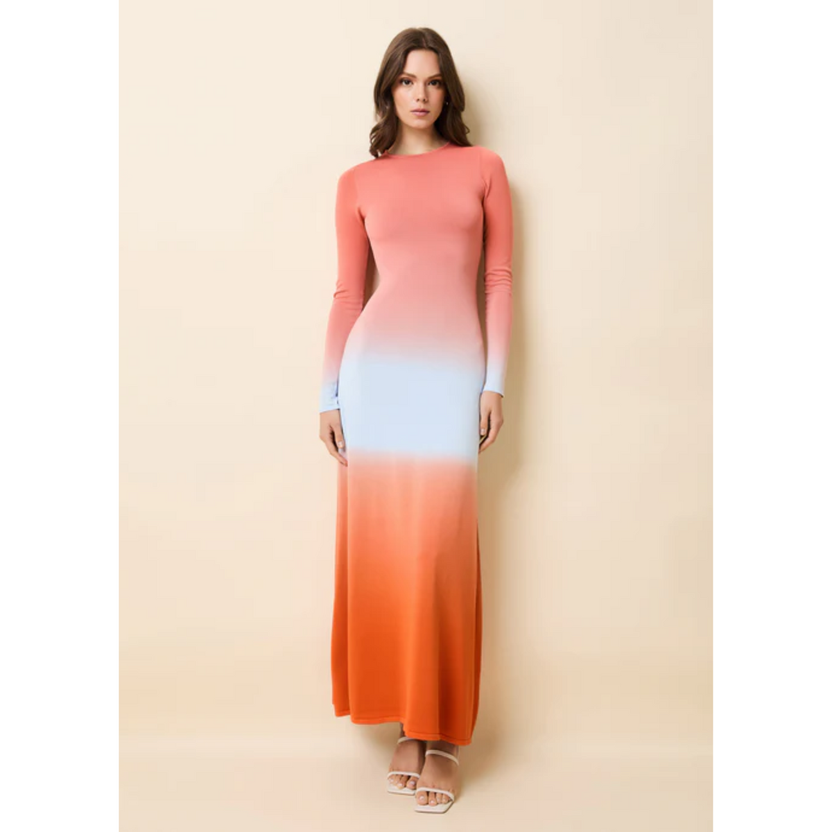 Dora Dress - Ombre Peachy Keen