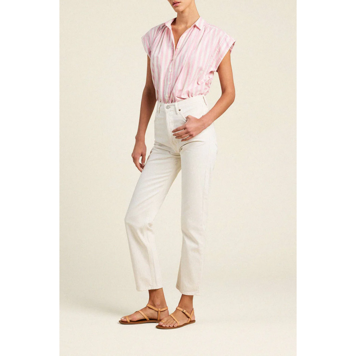 Della Shirt - Pink Stripe