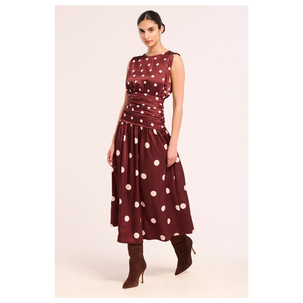 Divya Dress - Mixed Pola Dots