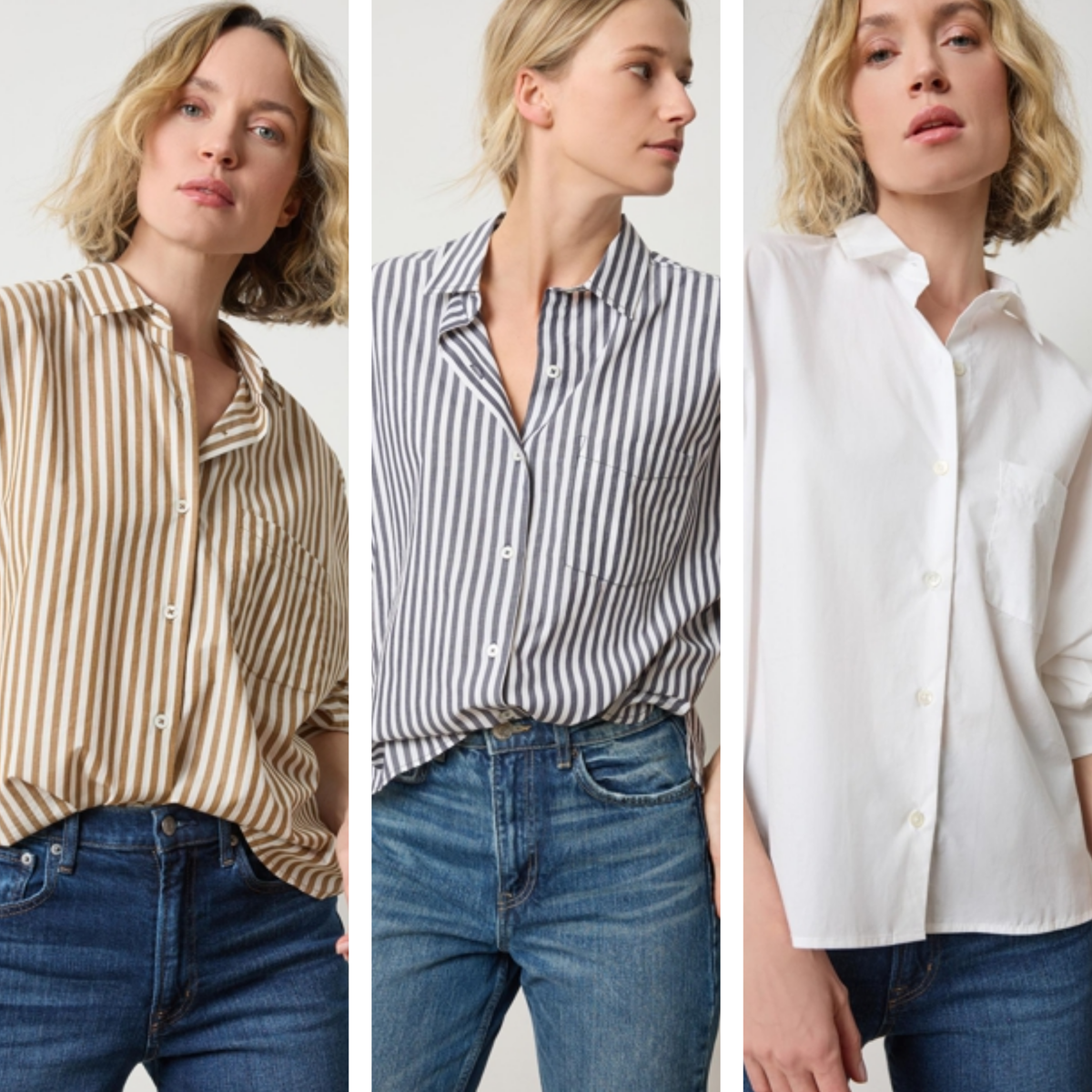 Dolman Sleeve Button Down Shirt