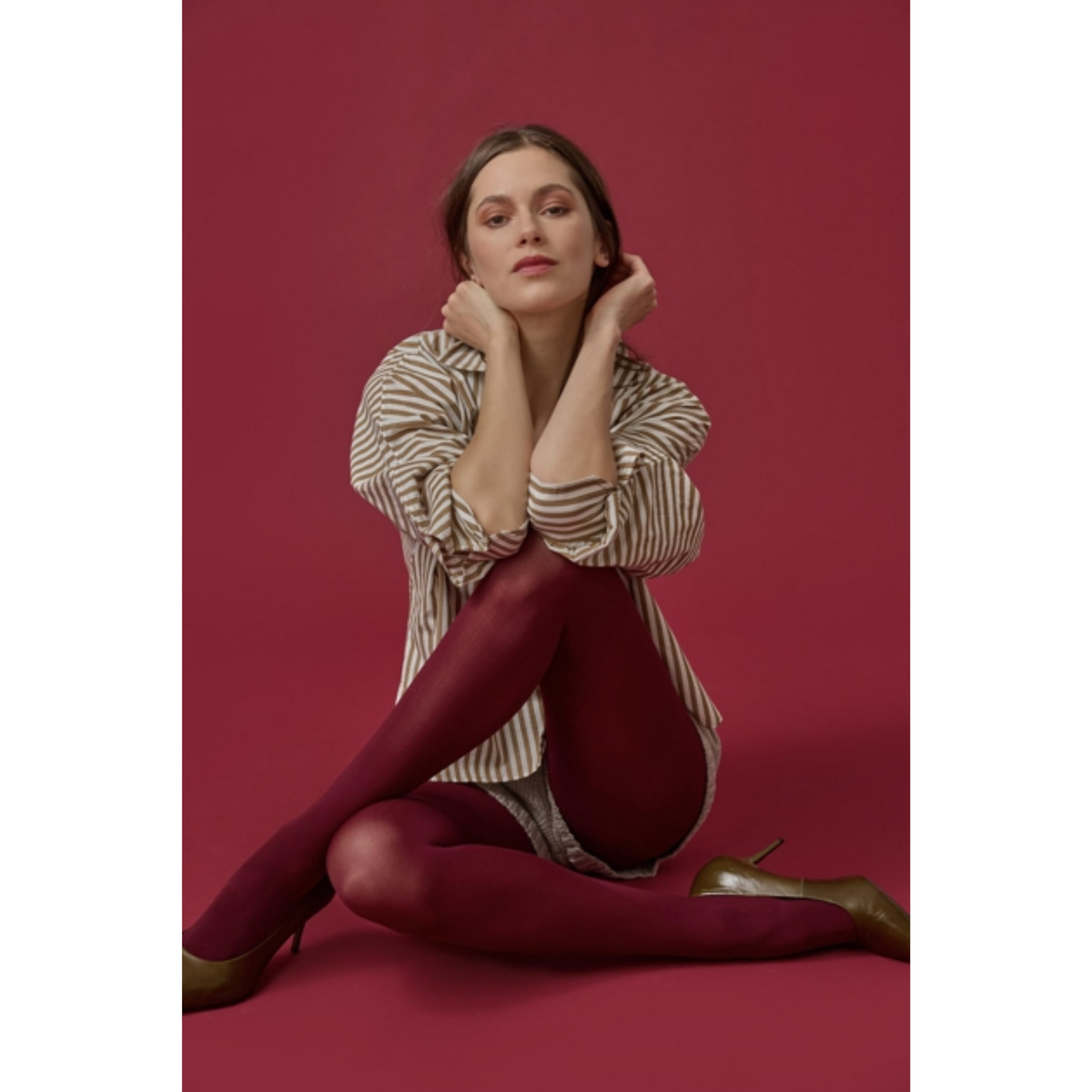 Dolman Sleeve Button Down Shirt