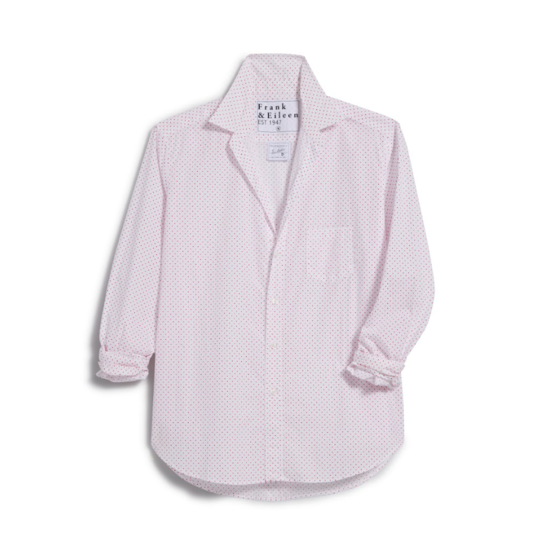 Eileen Button Up - Small Pink Dots