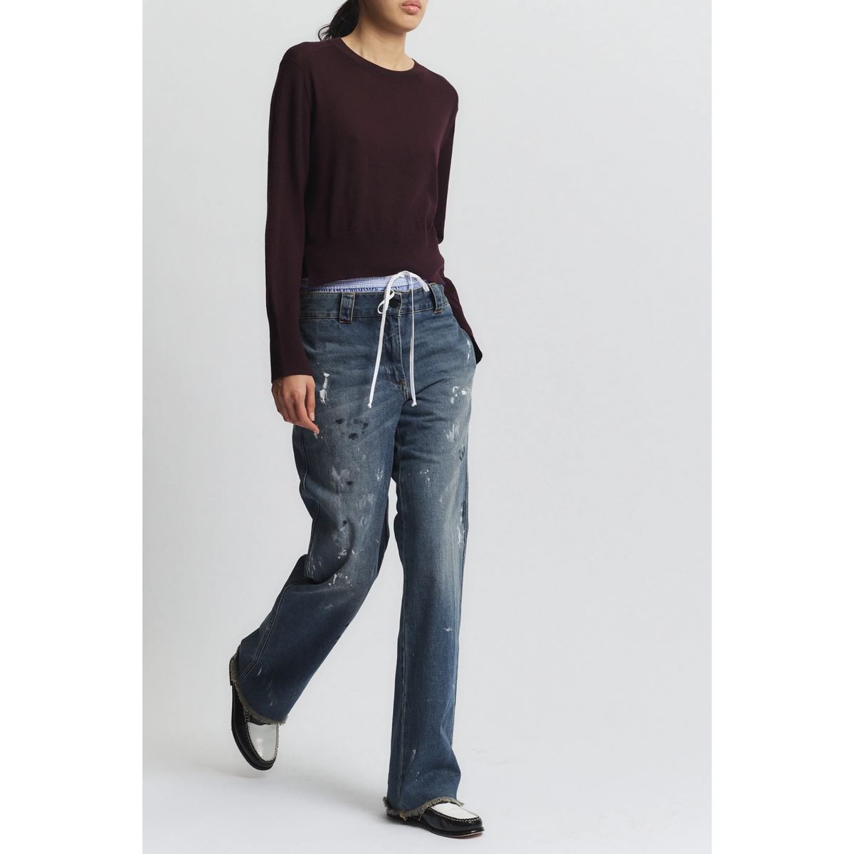 Elodie Layered Crewneck Knit