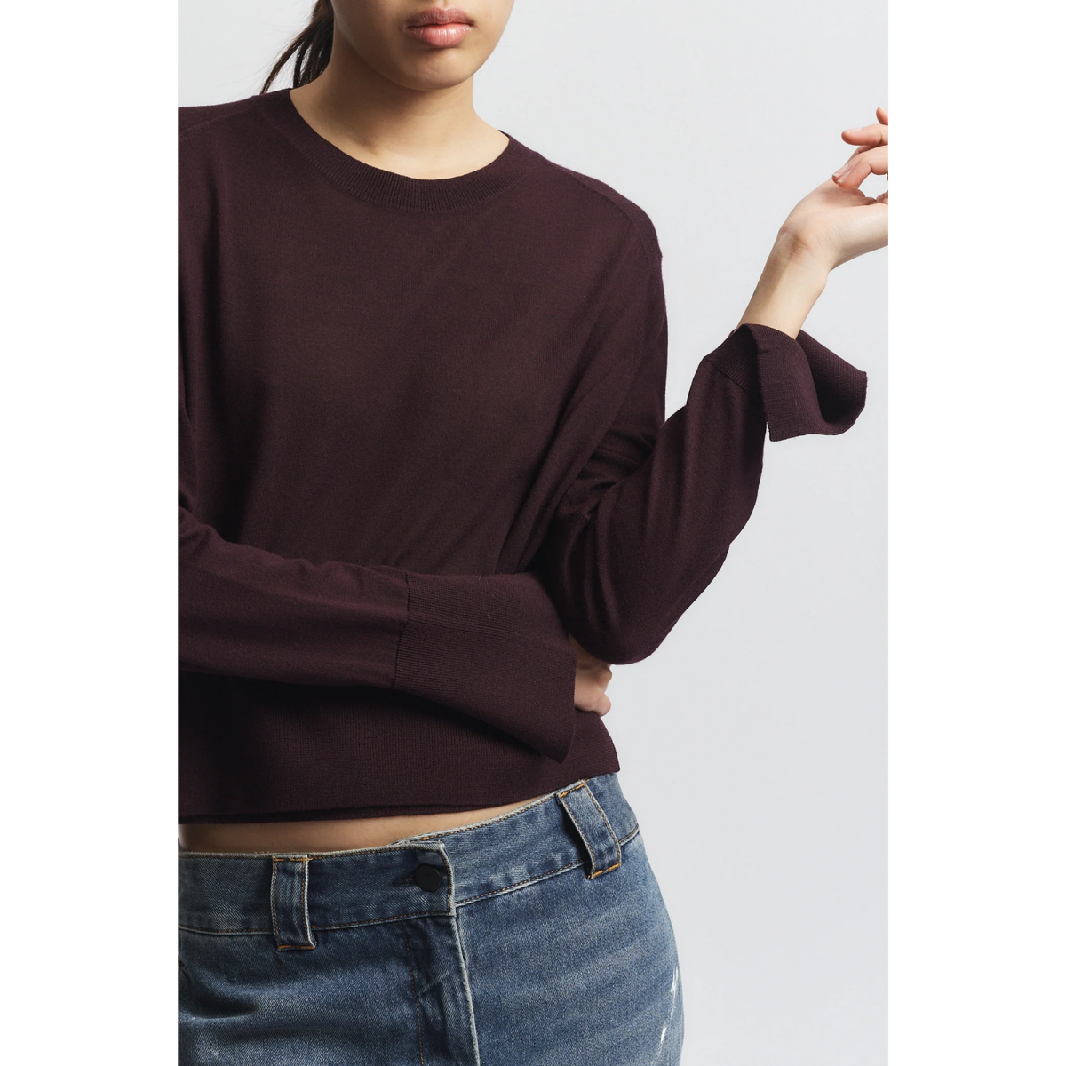 Elodie Layered Crewneck Knit