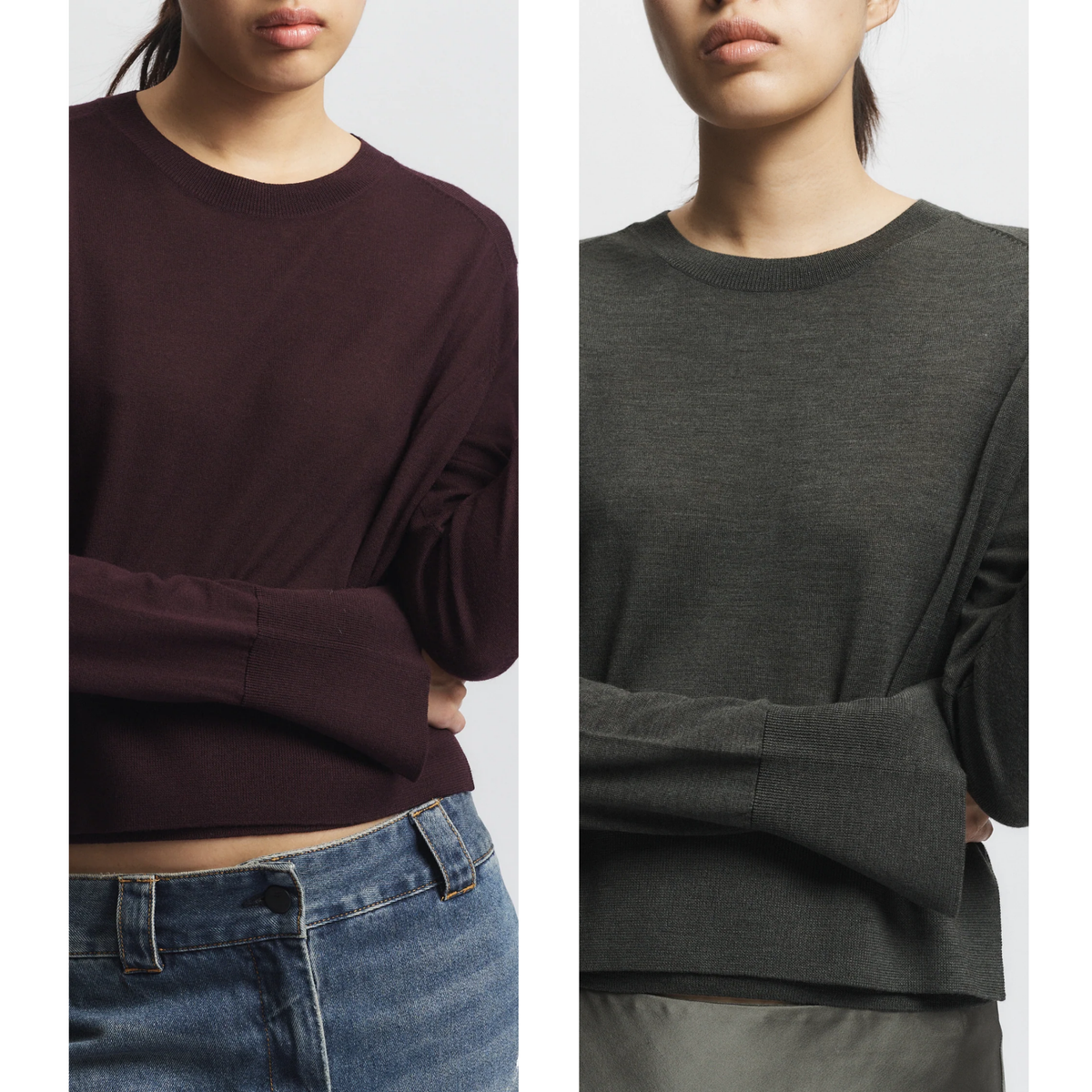 Elodie Layered Crewneck Knit
