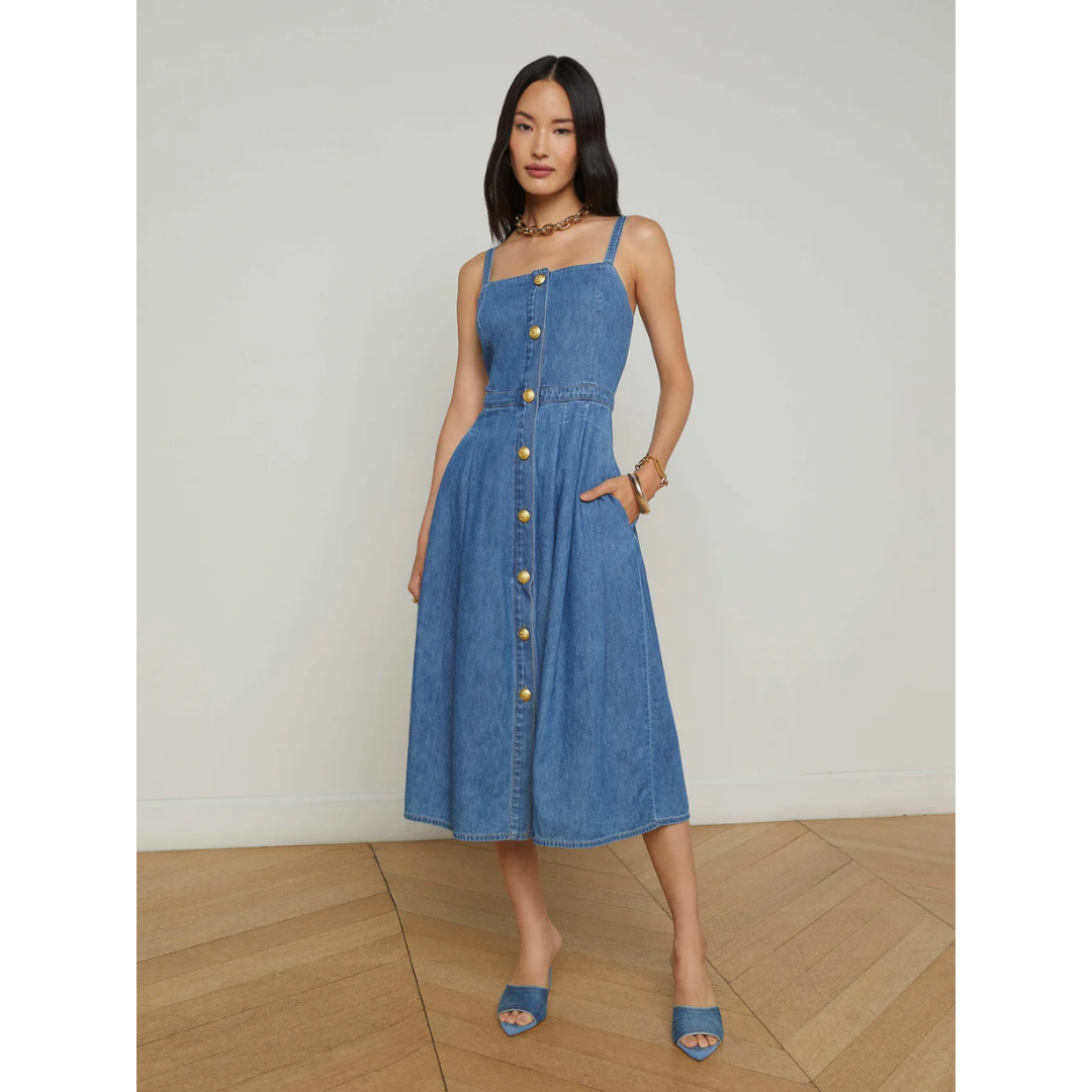 Esmeralda Chambray Dress