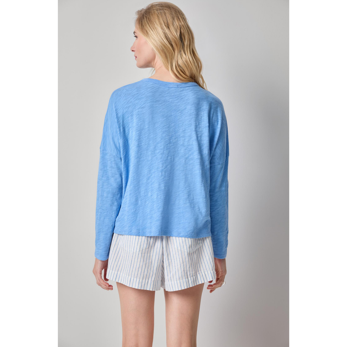 Easy Long Sleeve Beach Tee - Capri