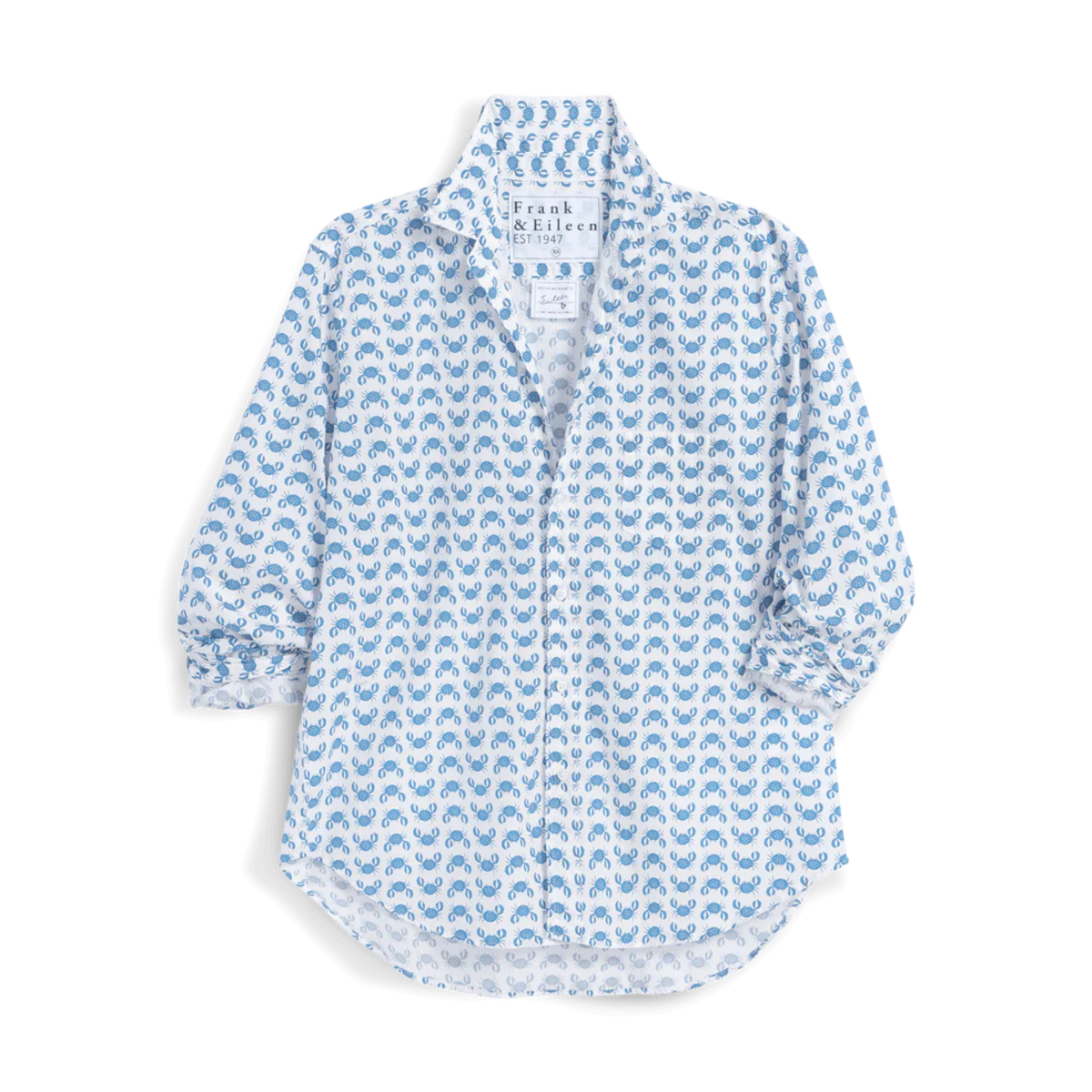 Eileen Relaxed Button-Up - Blue Crab