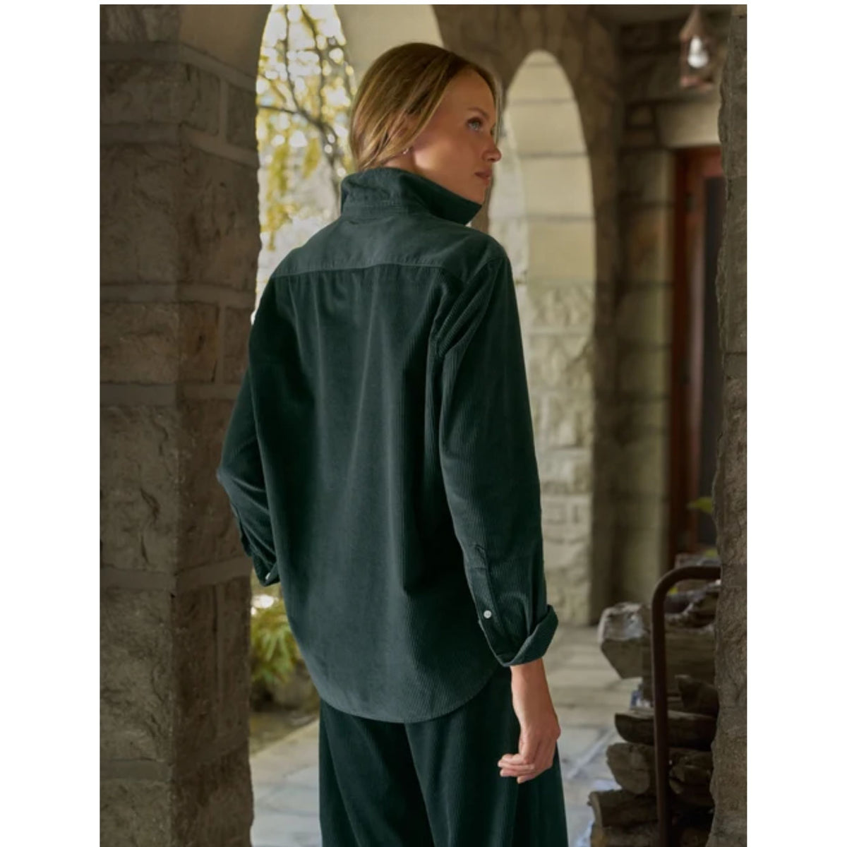 Eileen Relaxed Button-Up - Peacock
