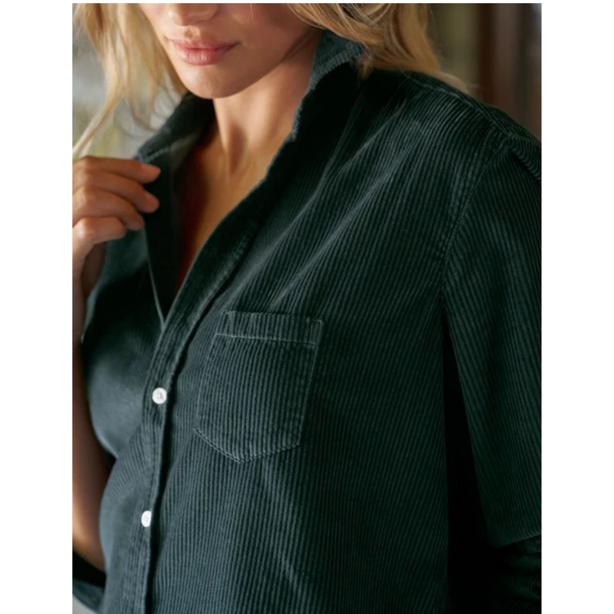 Eileen Relaxed Button-Up - Peacock