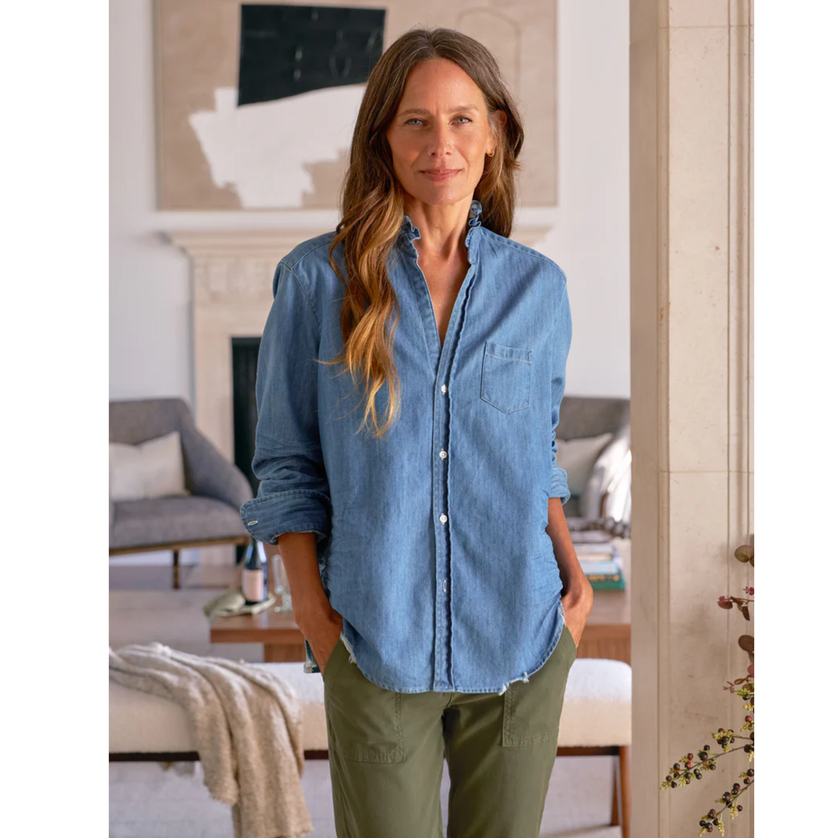 Eileen Ruffle - Vintage Stonewashed Indigo