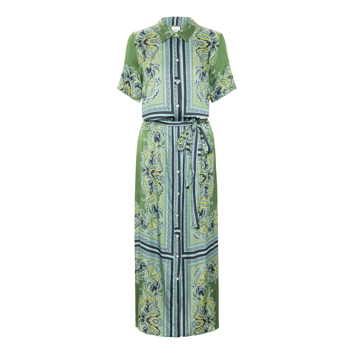 Esmeralda Dress - Moss Scarf