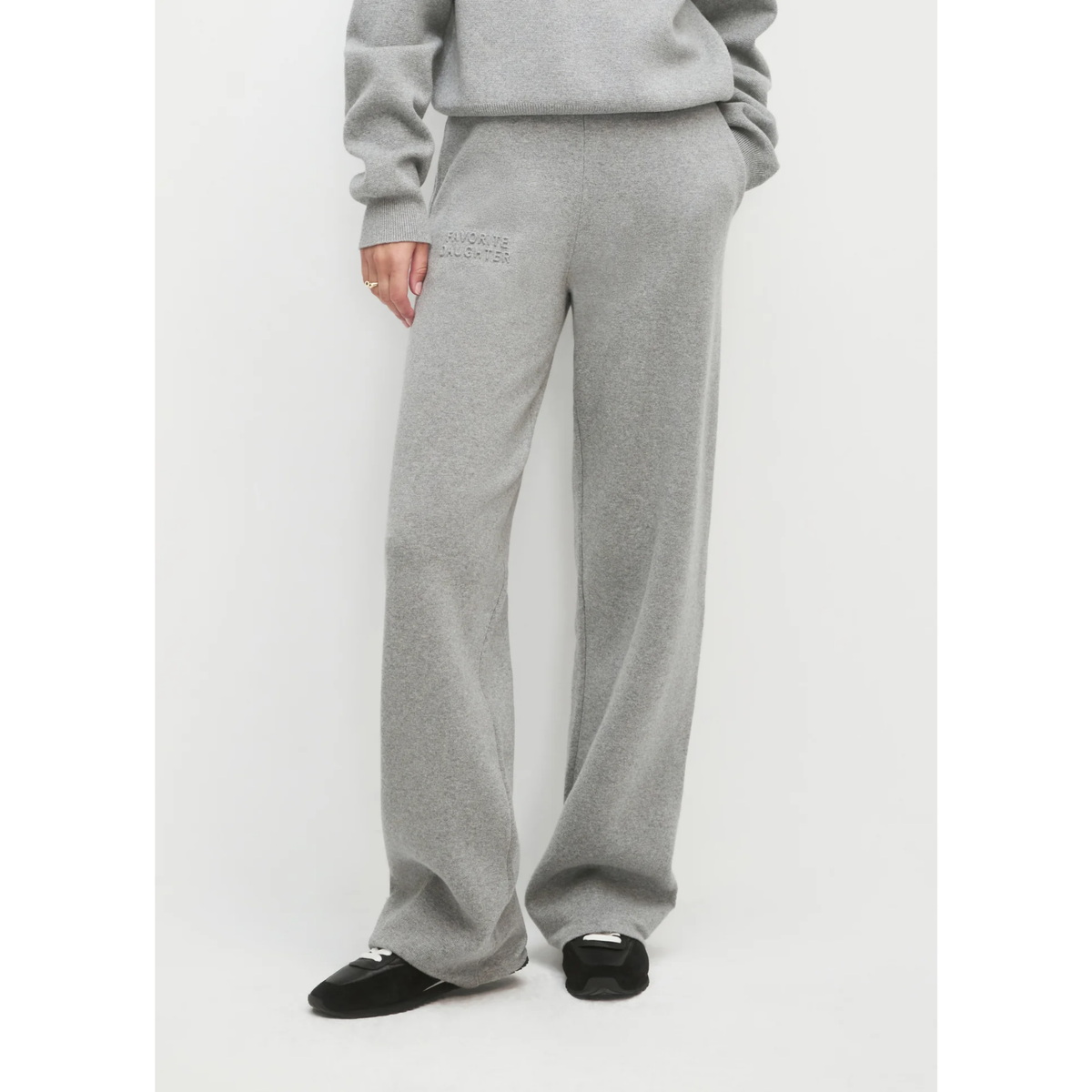 The Fatigue Sisters Wide Leg Pant - Heather Grey