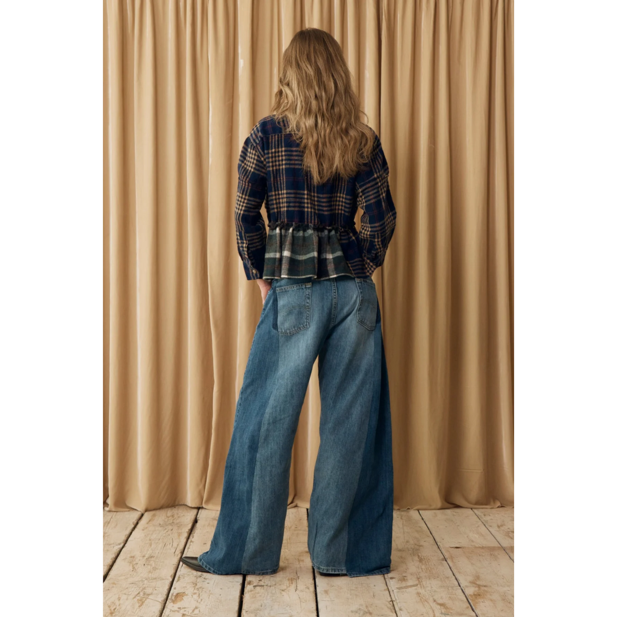 Freya Wide Leg Jean - Mid Light Blue