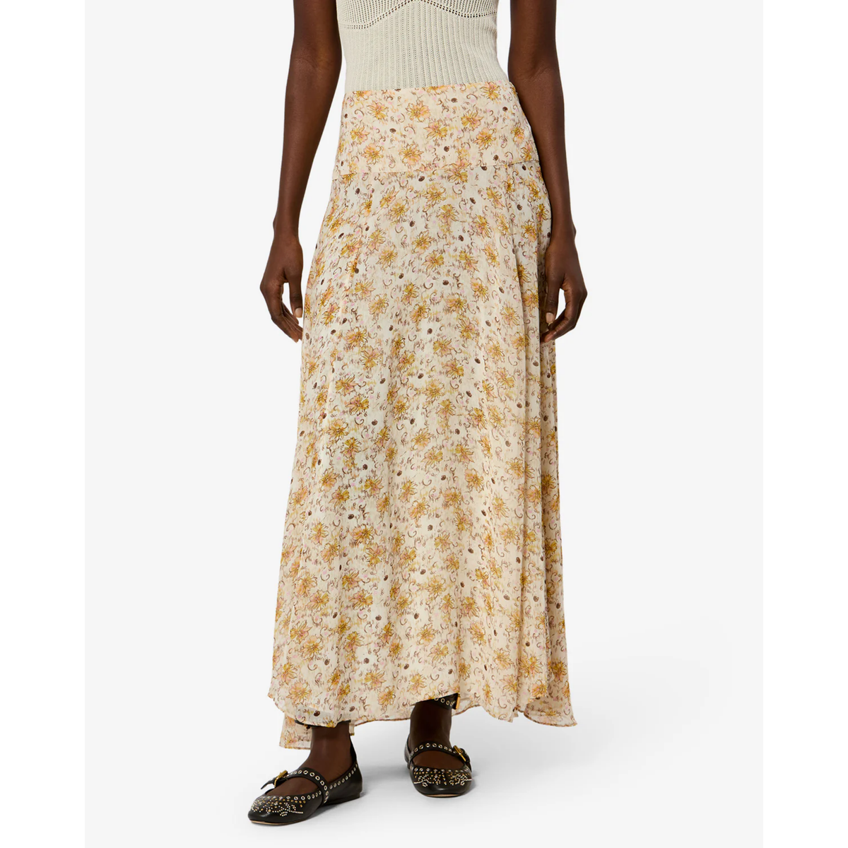 Fran Skirt - Light Yellow Ecru