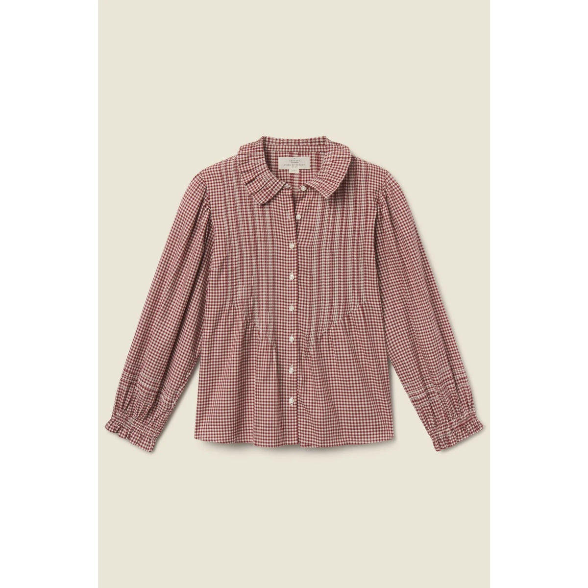 Francesca Blouse - Mahogany Check
