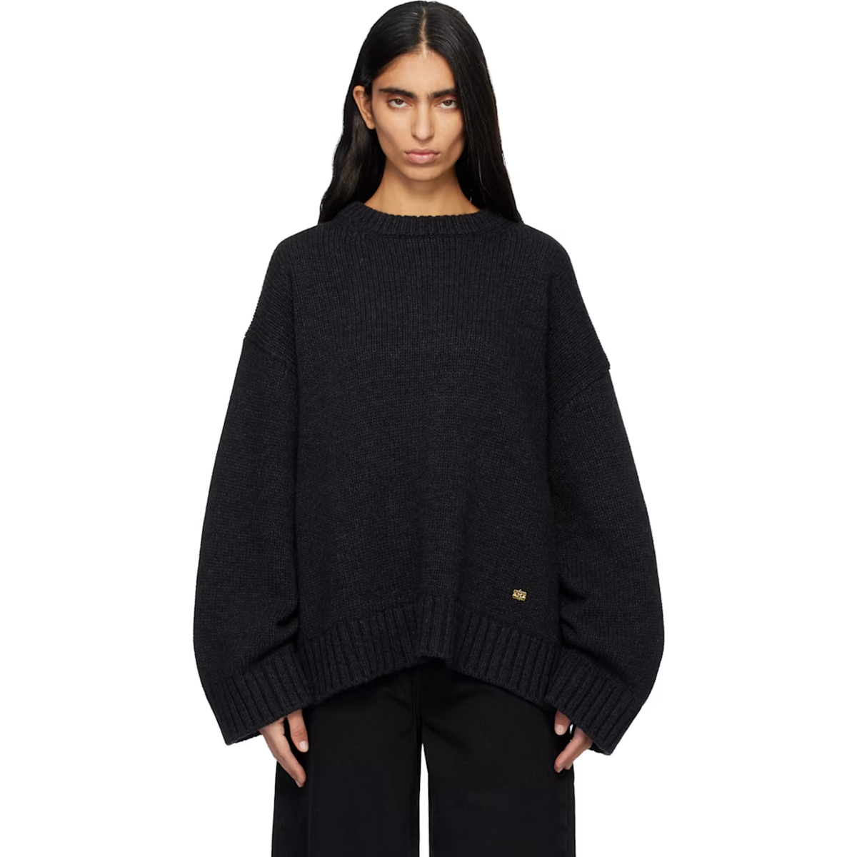 Black Wool Mix Sweater